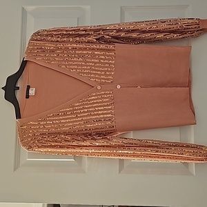 Ladies peach sweater